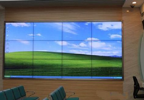 北碚区液晶拼接屏的另类用法。